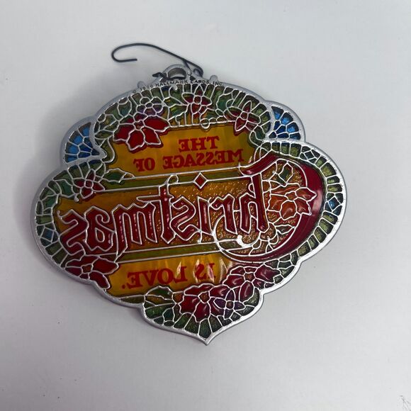 Tiffany Classics Acrylic Sun Catcher Christmas Holiday Tree Ornament Hallmark 79 - Picture 4 of 6
